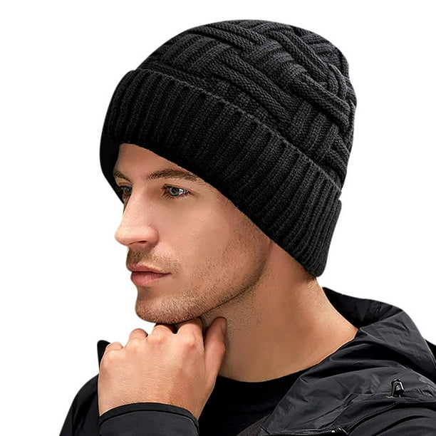 Men Women Knitted Slouch Beanie Cap Stripe Skull Winter Oversize Ski Hat Thicker Men Women Knitted Slouch Beanie Cap Stripe Skull Winter Oversize Ski Hat Thicker
